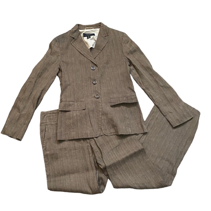 Max Mara Brown Pants Suit Euc Size 8